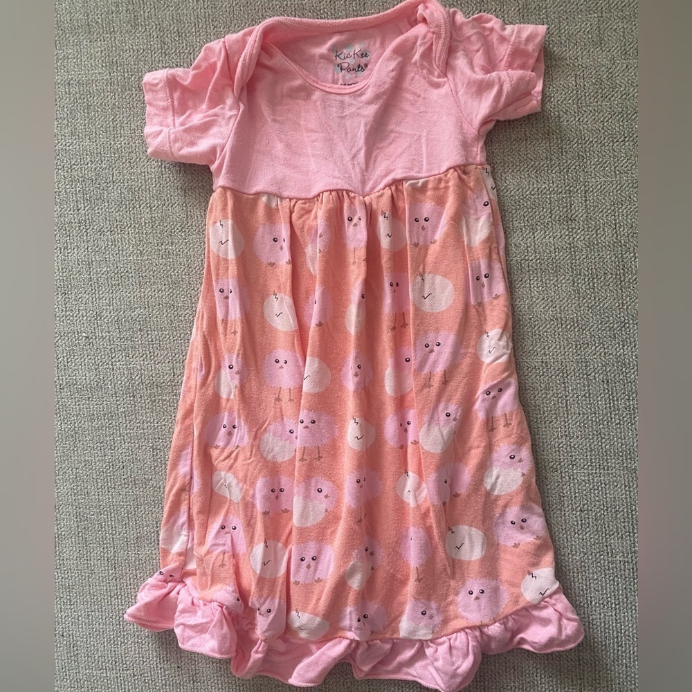 KICKEE PANTS Chicks Swing Dress Size‎ 0-3 months